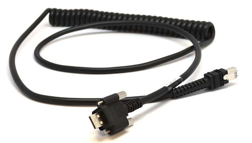 CABLE SHIELD USB SER A - LOCK CONNECTOR VC70 12IN COILED