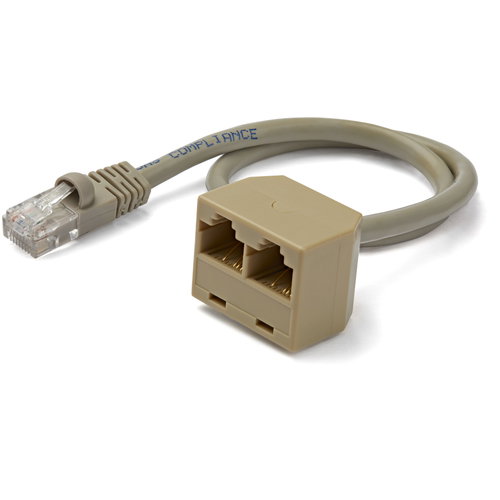 RJ45 SPLITTER CABLE ADAPTER - ADAPTER - F/M