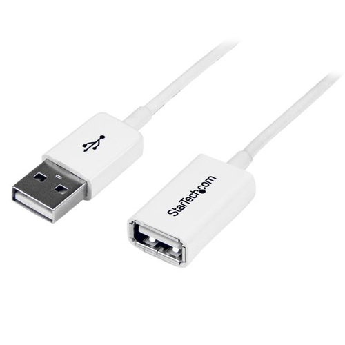 1M WHITE USB EXTENSION CABLE - .
