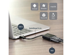 USB-C TO VGA ADAPTER - .