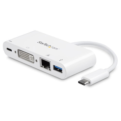 USB-C ADAPTER MULTIPORT DVI - DVI-I RJ45 USB-A