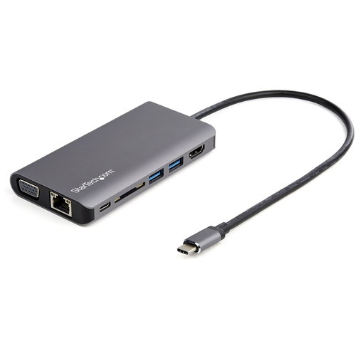 USB-C MULTIPORT ADAPTER DOCK - HDMI/VGA - SD READER-30CM CABLE