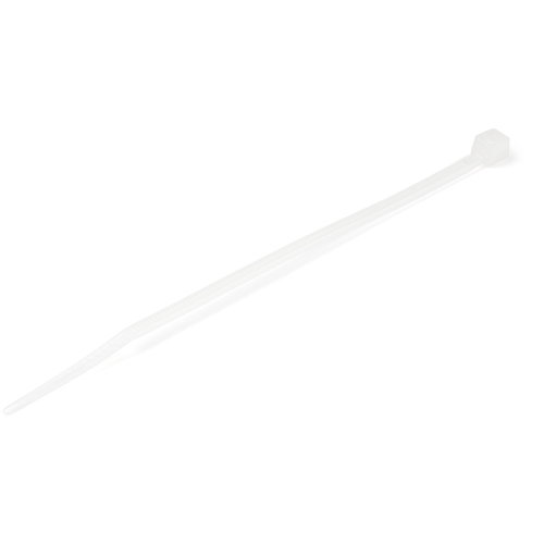 100 PACK 4 CABLE TIES -WHITE - NYLON ZIP TIE WRAPS UL TAA