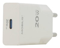 ENERGY CHARGER - 20W ULTRA-THIN - WALL CHARGER - 1 USB C - WHITE
