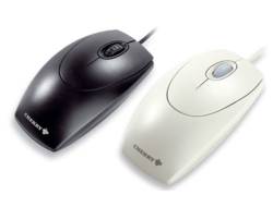 CHERRY WHEELMOUSE OPTICAL Corded Mouse, Light Grey, PS2/USB
