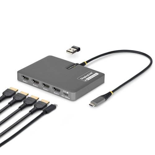 USB-C TO QUAD HDMI ADAPTER - ADAPTER 4K 60HZ HDMI PD