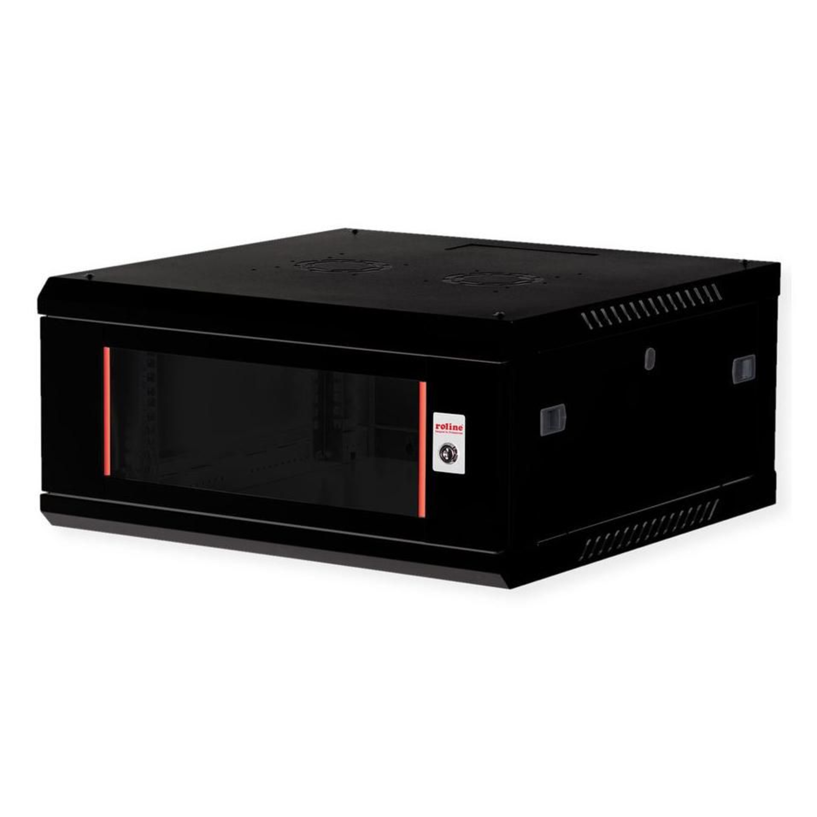 ROLINE 19-inch Wall-mounted Enclosure Basic Plus 600x600 WxD Black Wall-mounted Enclosure