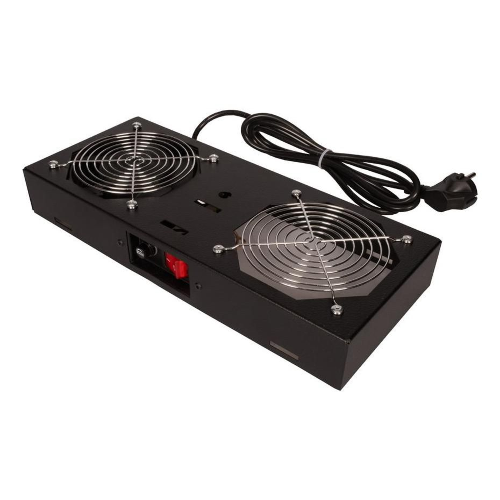 ROLINE Fan Unit 1 Fan for 19-inch Wall-mounted Enclosure Black