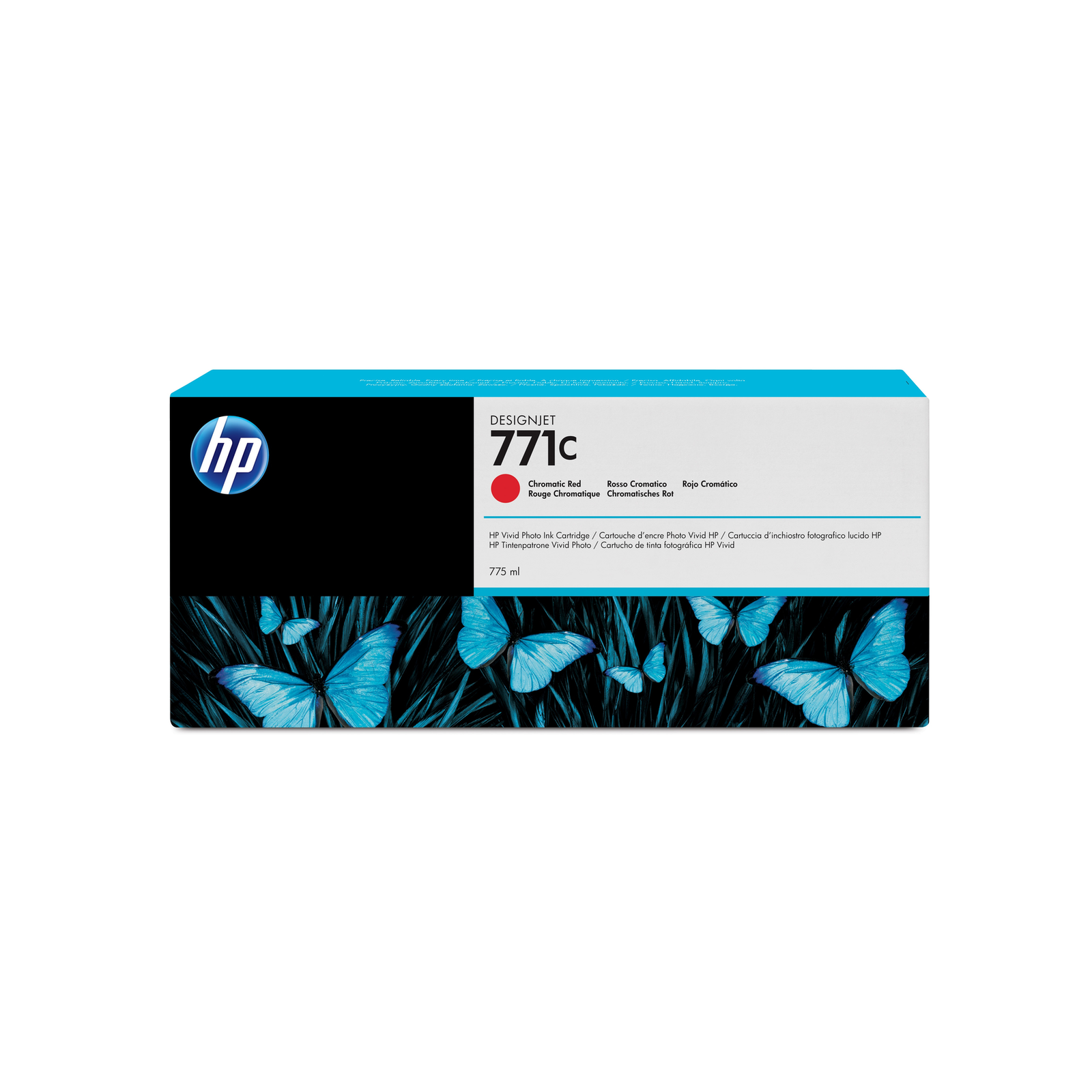 HPI 771C Chrome Red DesignJet Printer Cartridge 775 Ml 775 Ml