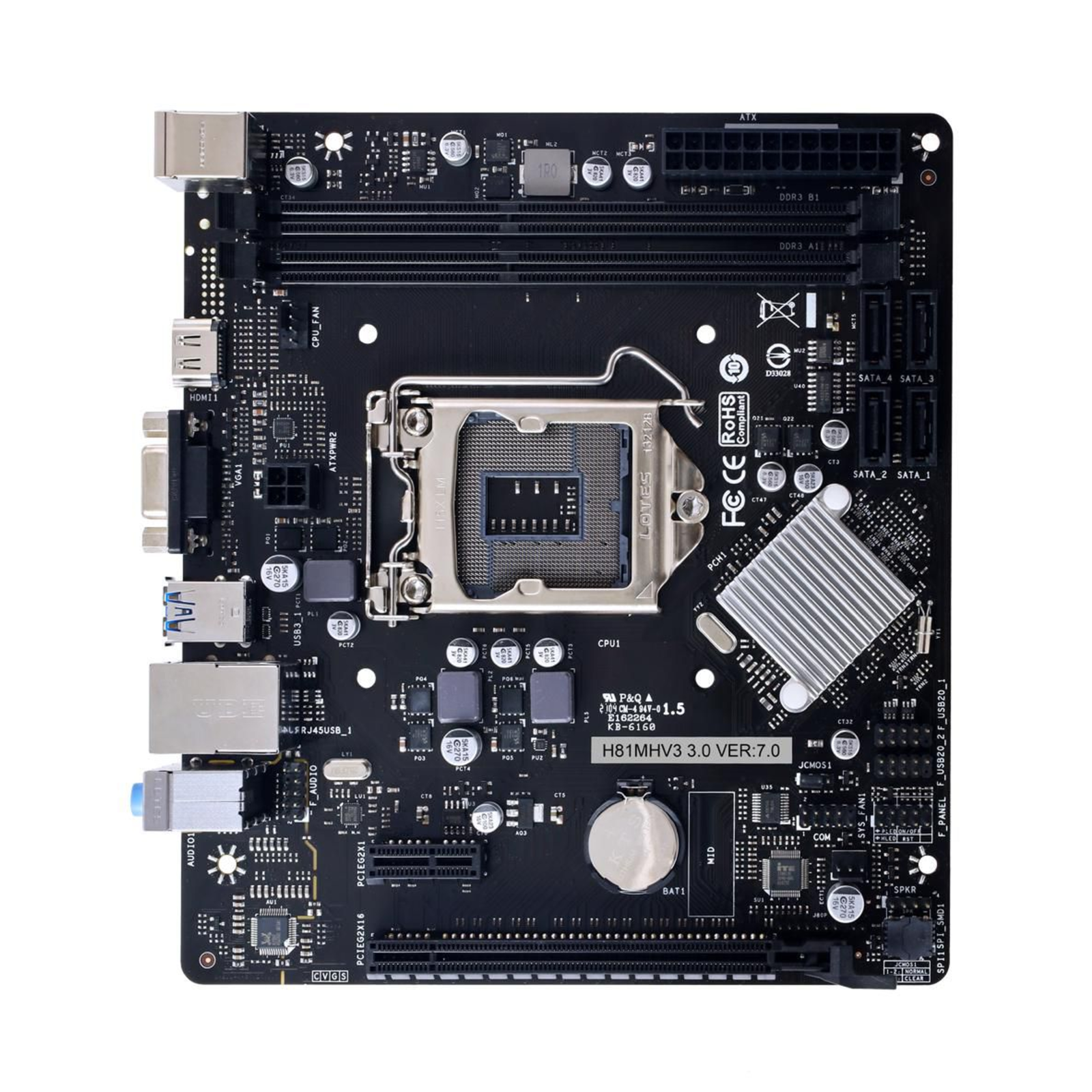 BIOSTAR H81MHV3 3.0 motherboard And Gt with CPU Socket And Gt Socket 1150