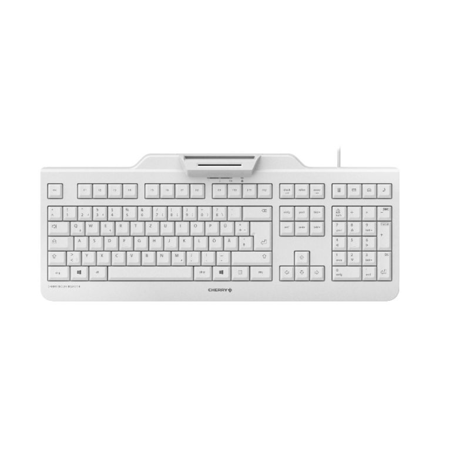 CHERRY SECURE BOARD 1.0 keyboard Office USB QWERTZ German Grey