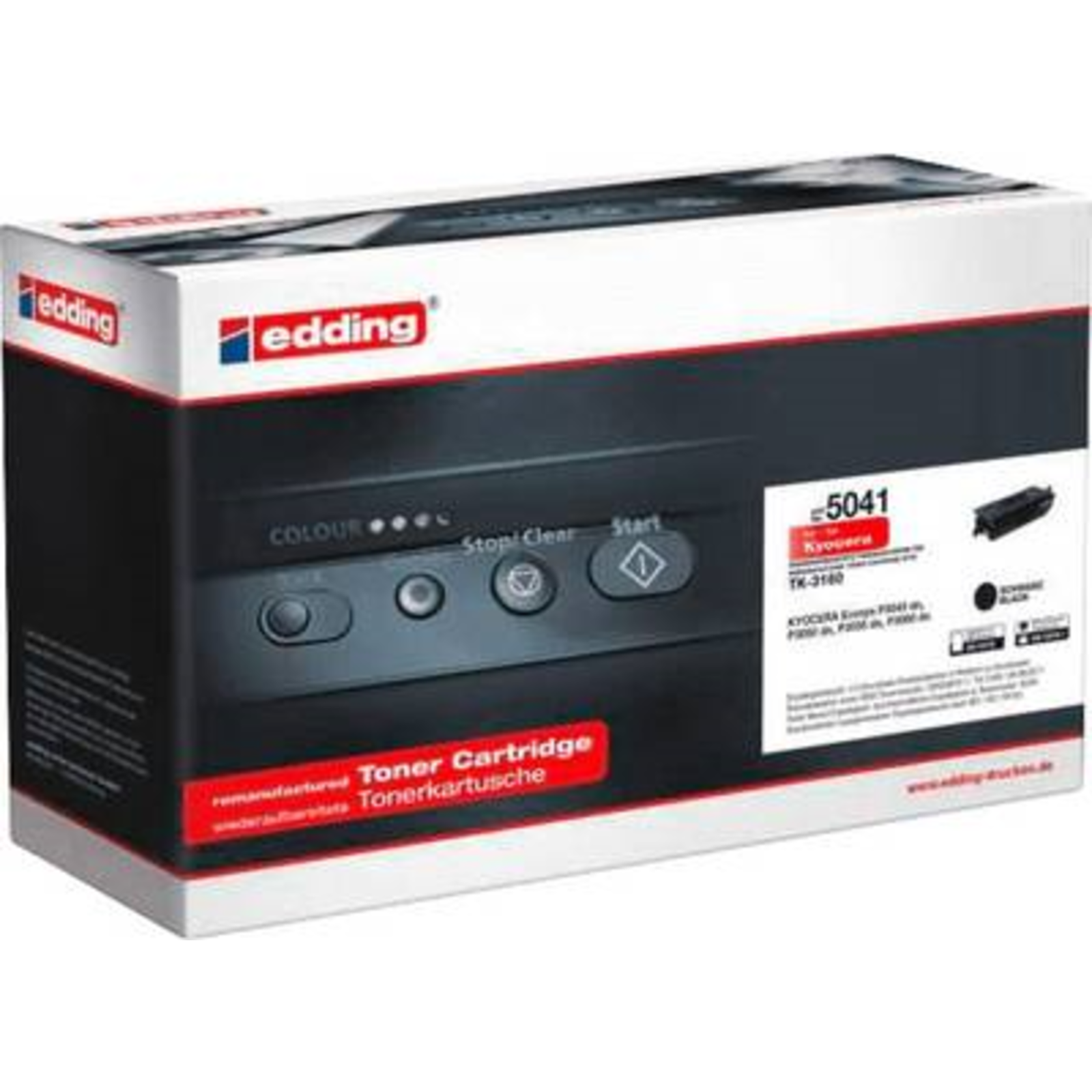 edding EDD-5041 Black Toner Compatible with KYOCERA TK-3160