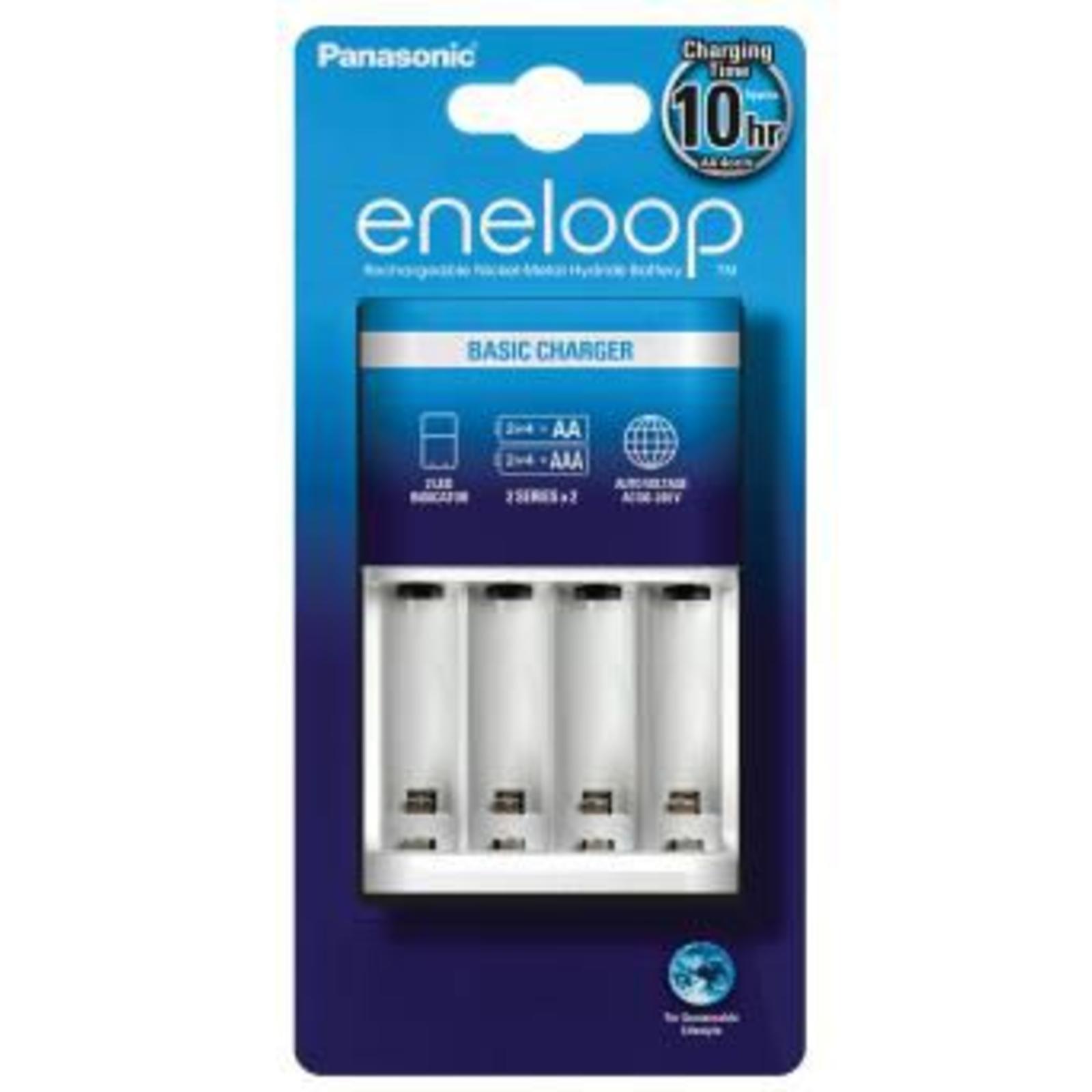 Panasonic BQ-CC51E 10-hour Battery Charger (for 4xAA/AAA)