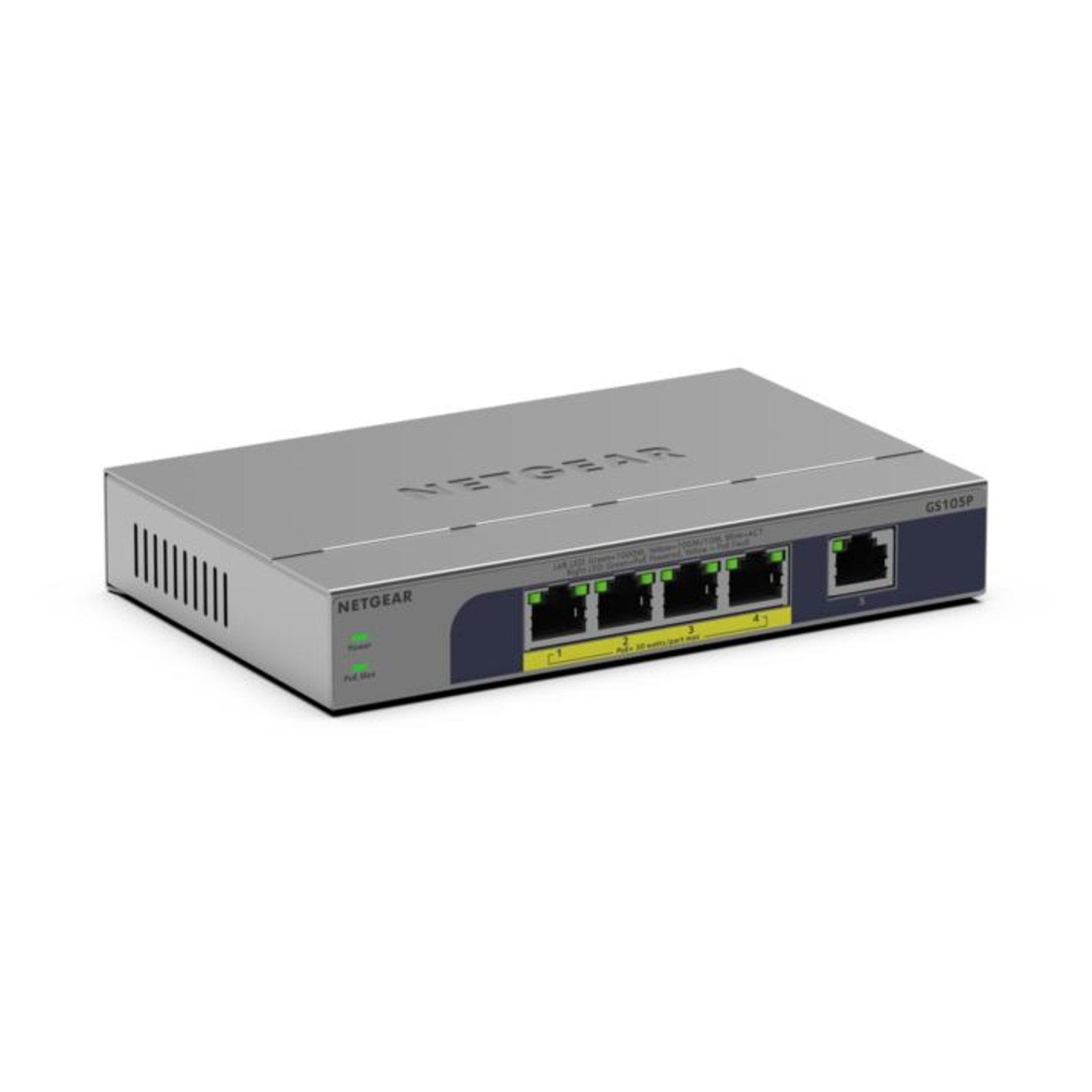 Netgear GS105P Switch Unmanaged 1 X 10/100/1000 4 X 10/100/1000 (PoE)
