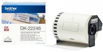 Brother DK-22246 label-making tape Black on white
