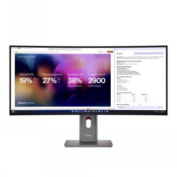 LENOVO 39.7 P40WD-40 CURVED WUHD 21:9 IPS HDMI/DP/TB4(140W)/RJ45
