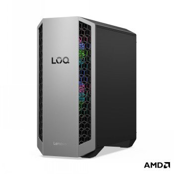 LENOVO LOQ TOWER RYZEN 7 8745HX/16GB/1TB SSD/AMD SOC PLATFORM/RTX5060TI_8GB/2X 120MM FRONT SYSTEM FAN WITH ARGB LIGHT + 120MM REAR SYSTEM FAN WITH ARGB LIGHT/W11H (LUNA GREY/ECLIPSE BLACK)