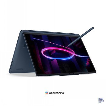 LENOVO YOGA 9 2IN1 ULTRA 7 355/14 2.8K WQXGA+ (2880X1800) OLED 1100NITS (PEAK) 500NITS (TYPICAL) GLOSSY ANTI-FINGERPRINT, 100% DCI-P3, 100% SRGB, 99% ADOBE RGB, 120HZ, EYESAFE, DOLBY VISION, FLICKER FREE, DISPLAYHDR TRUE BLACK 1000, CORNING GORILLA GLASS 3, TOUCH, X-RITE, PURESIGHT PRO/32GB/1TB SSD/COPILOT+PC/W11H/ENG (COSMIC BLUE) (NO POWER ADAPTER)