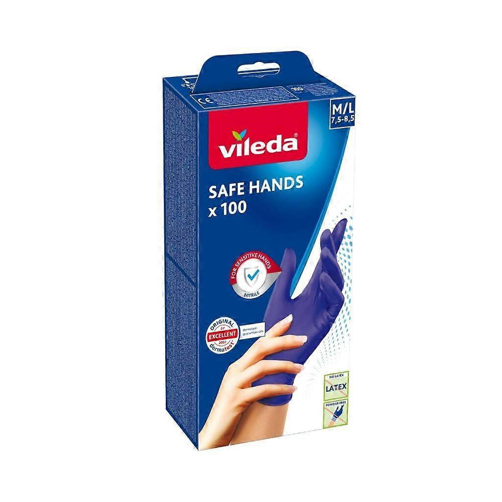 VILEDA Safe Hands nitrile gloves M/L 100 pcs