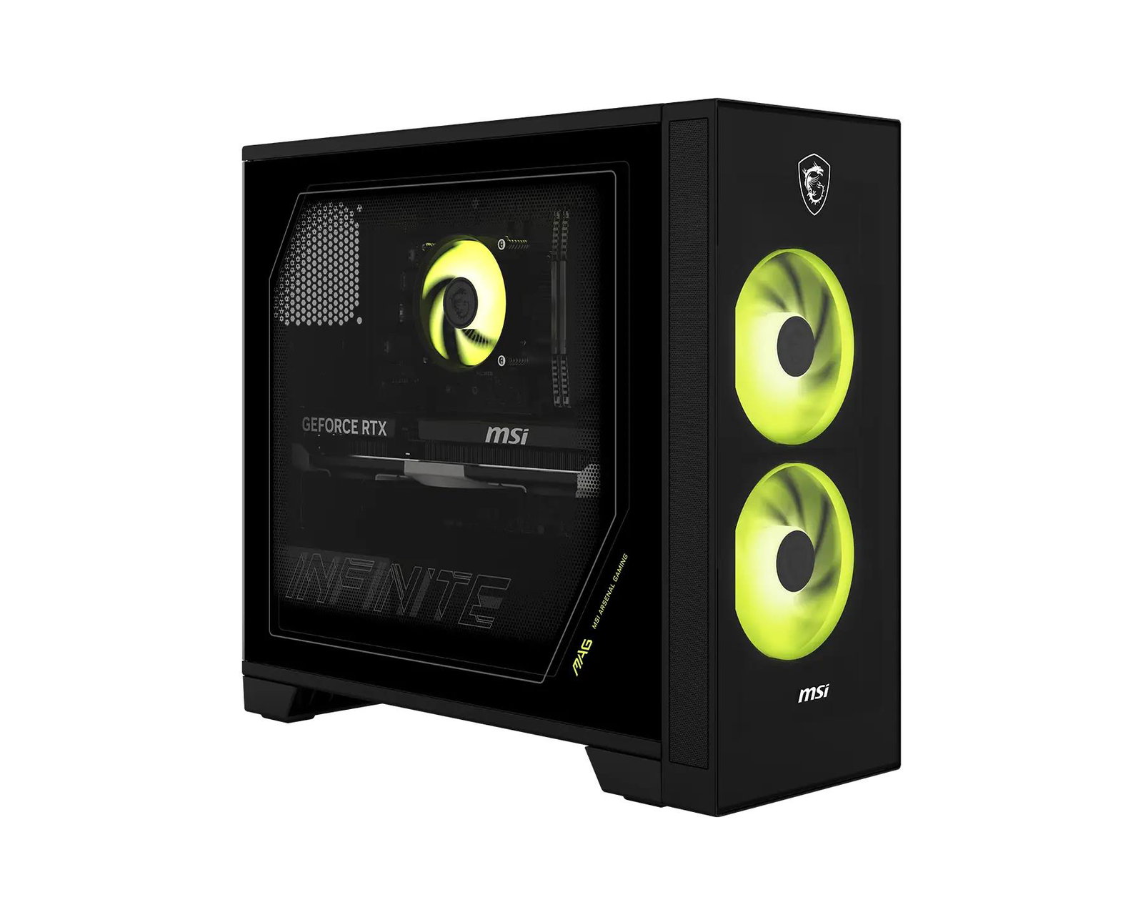 PC MSI Desktop Intel Core Ultra 5 225F 16 GB DDR5-SDRAM Storage SSD SSD 1 TB NVIDIA GeForce RTX 5060 On board graphics Not available Wi-Fi Yes Bluetooth Yes Windows 11 Home MAGINFSAI2NVL5-013EU