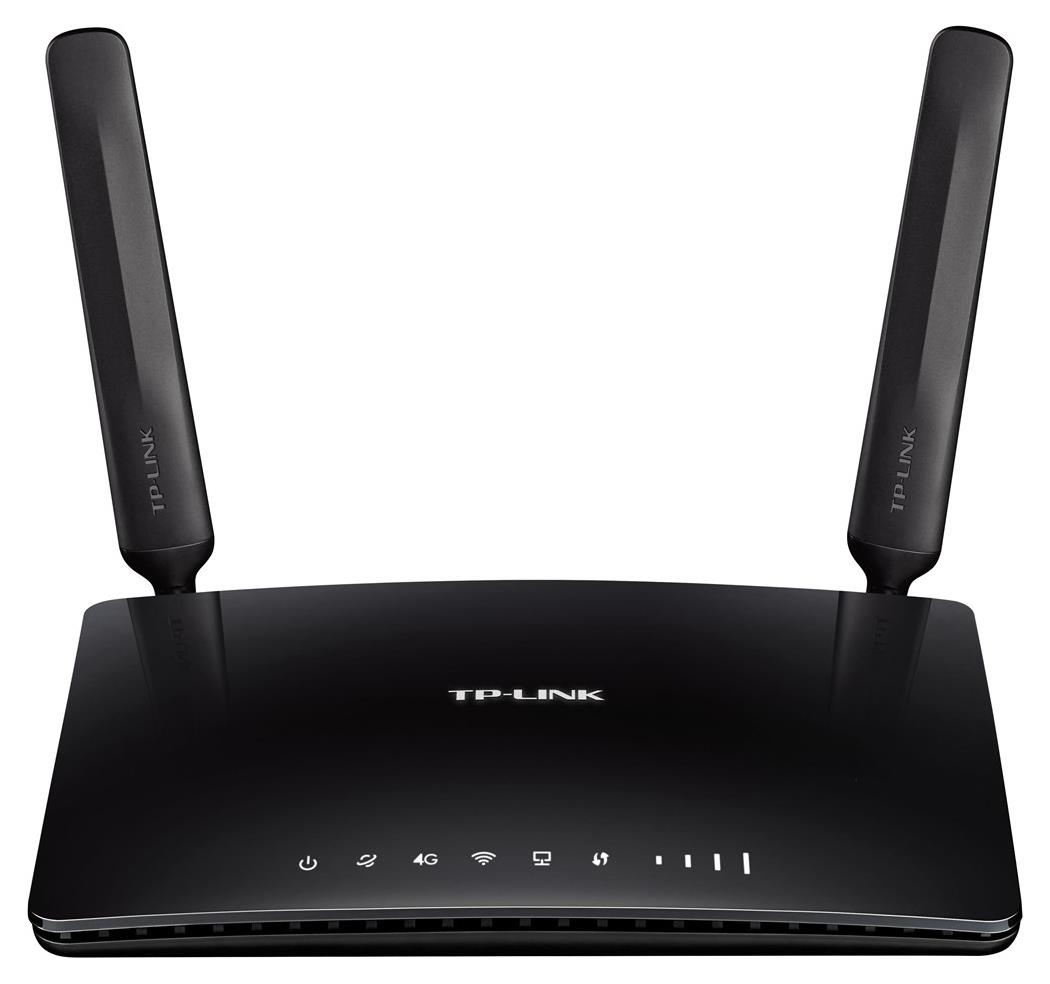 Wireless Router TP-LINK 300 Mbps Wireless N 4G LTE Router Wi-Fi 4 (802.11n) Data speed 300 Mbit/s Ethernet WAN Yes SIM card slot Yes WAN connection type RJ-45 Ethernet LAN Yes 3G Yes 4G Yes 4xLAN ports TL-MR6400