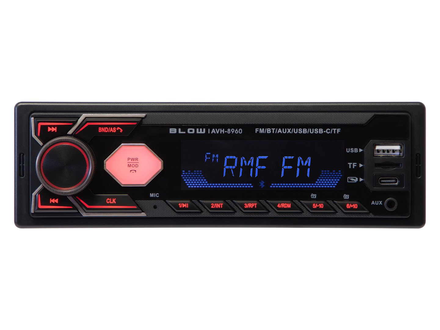 Radio BLOW AVH-8960 RDS MP3/USB/micro SD/BLUETOOTH + USB-C