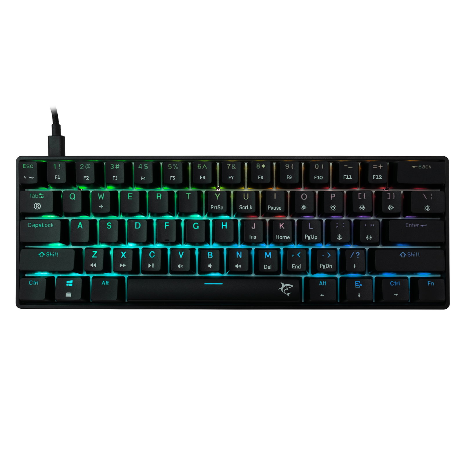 White Shark GK-004131 Shinobi 2 Brown switch, Black US