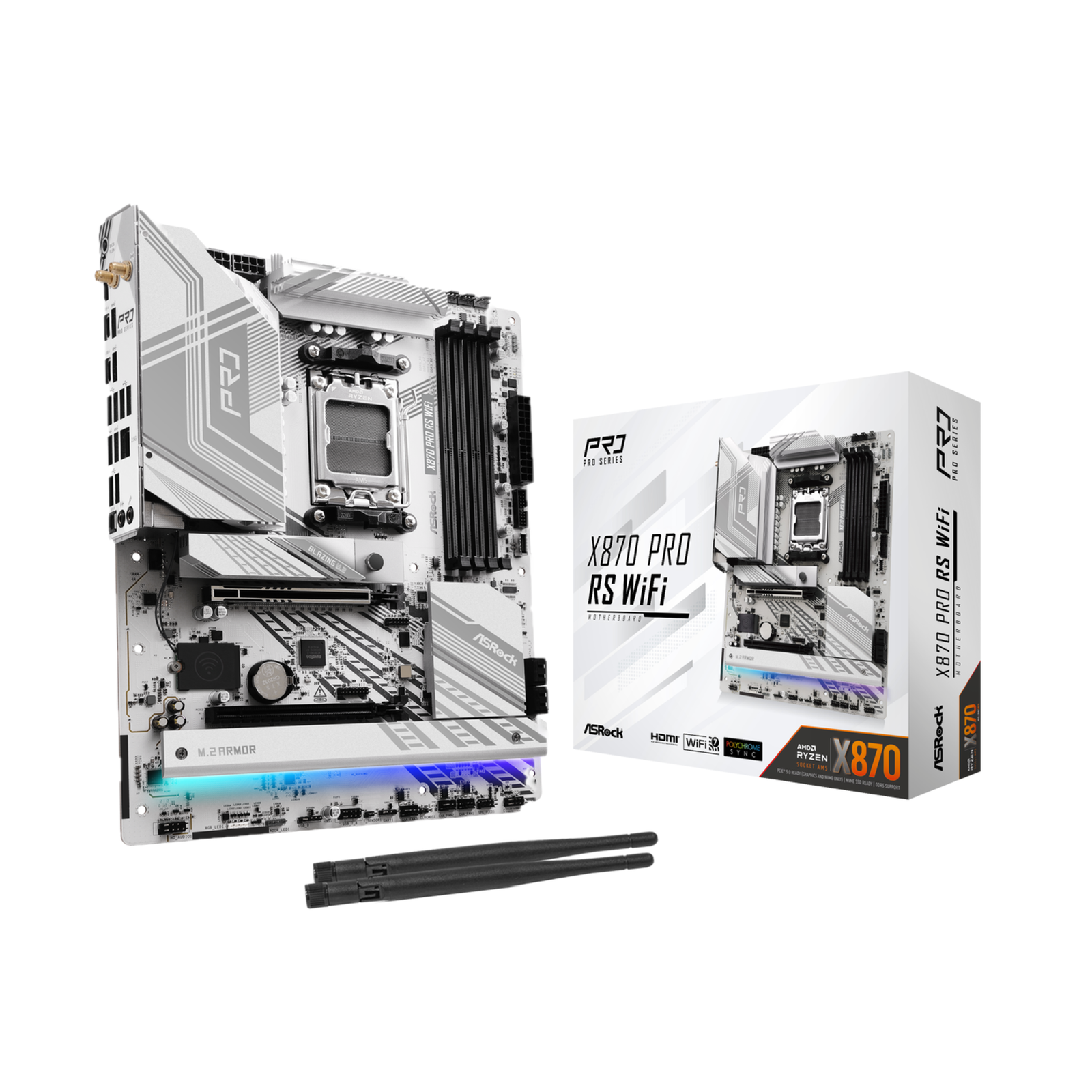 ASROCK X870 Pro RS WiFi Motherboard Socket AM5
