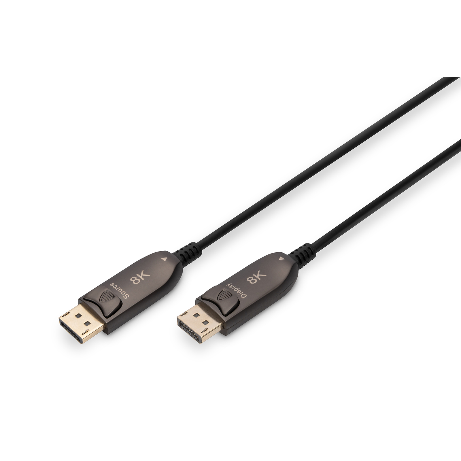 Digitus ASSMANN DisplayPort AOC Hybrid-fiber Connection Cable M/M 10m UHD 8K60Hz CE gold Bl