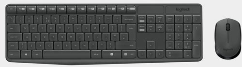 MK235 WIRELESS KEYBOARD MOUSE - GREY-PTG-2.4GHZ-MEDITER