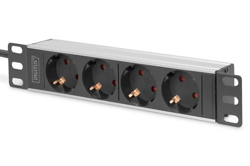 10INCH SOCKET STRIP 4 SOCKETS - WITH ALUMINUM PROFILE