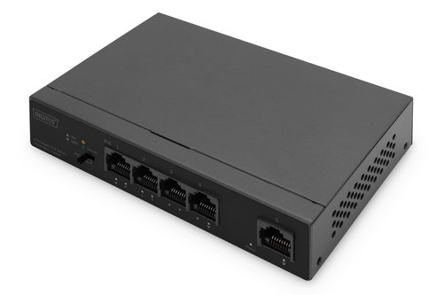 4-PORT 1G POE SWITCH POE - +1-PORT UPLINK 60W POE BUDGET