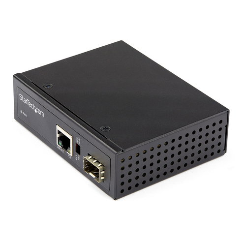60 WATT POE+ FIBER TO - ETHERNET MEDIA CONVERTER