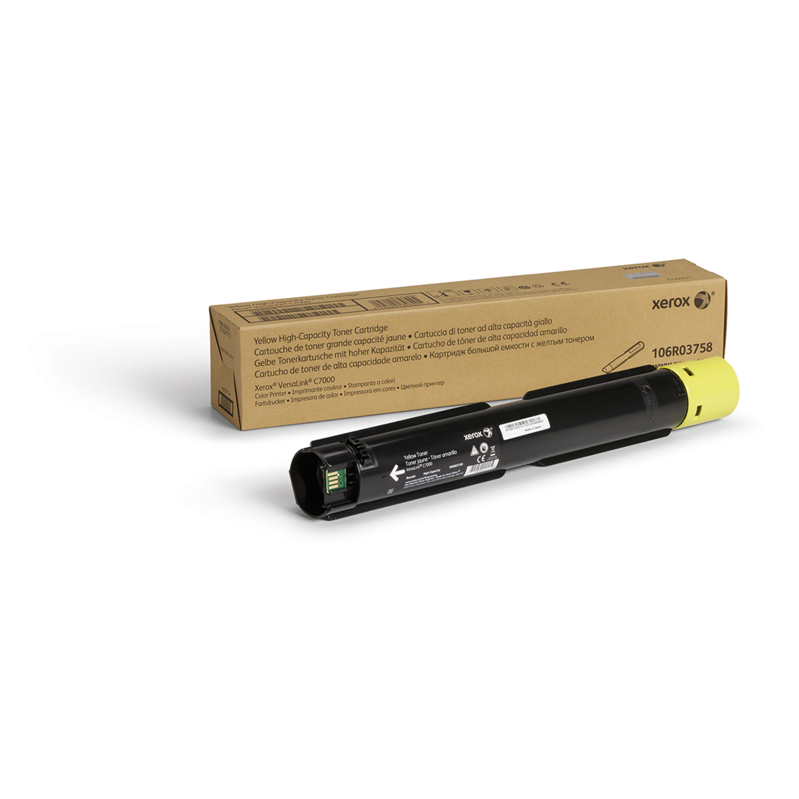 Xerox VersaLink C7000 Colour Printer High Capacity Toner Module Yellow 10100 Pages