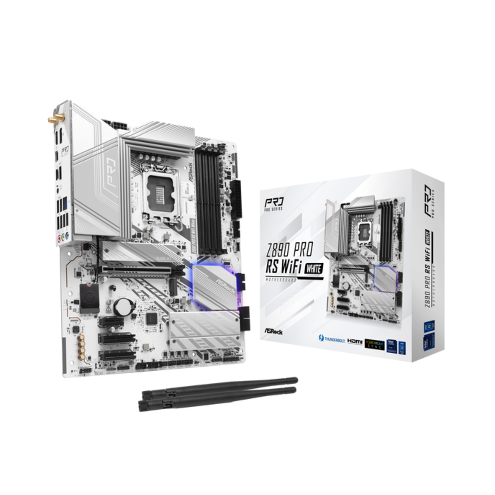 ASRock Z890 Pro RS WIFI White Motherboard ATX LGA-1851 Intel Z890