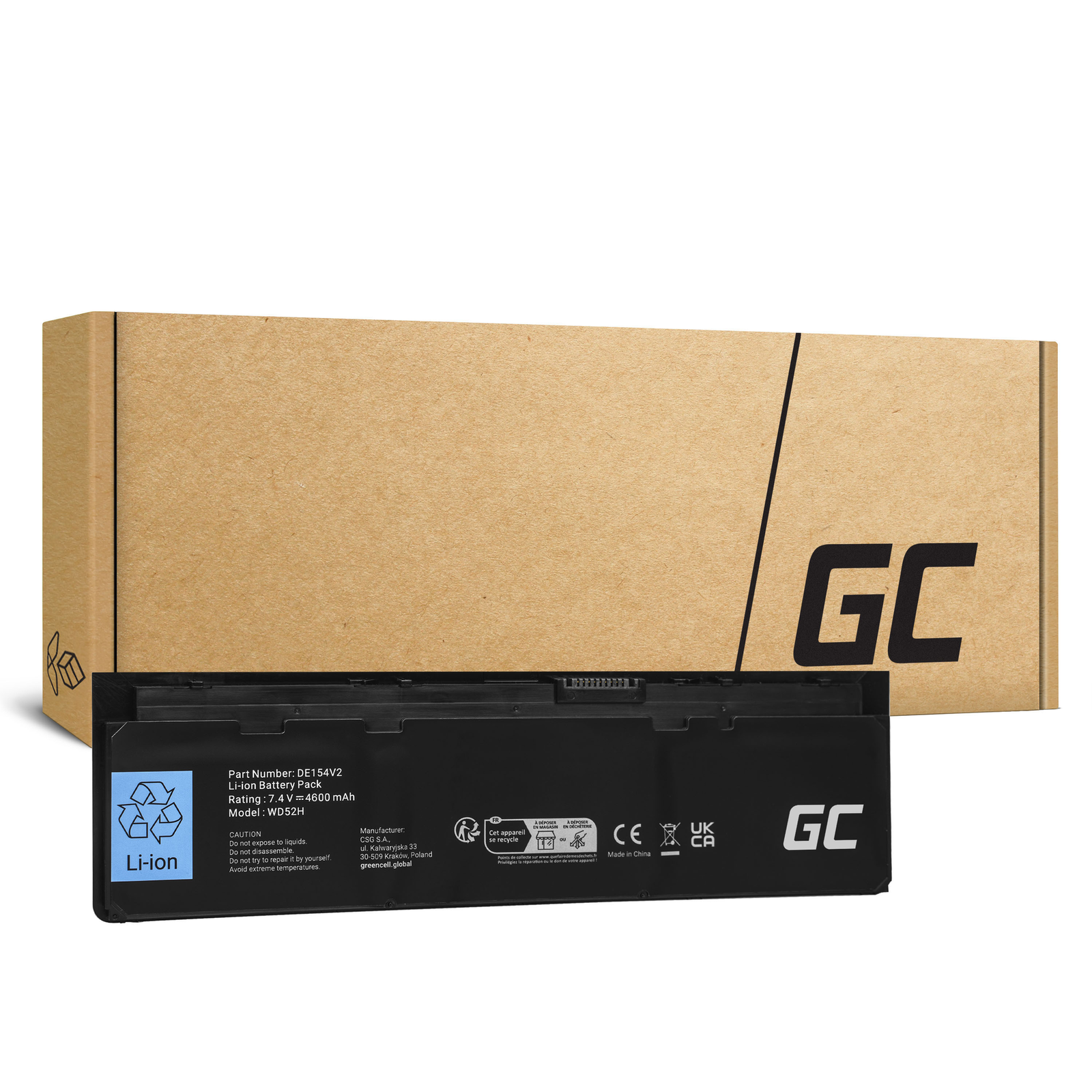 Greencell Laptop Battery WD52H VFV59 KWFFN HJ8K for Dell Latitude E7240 E7250