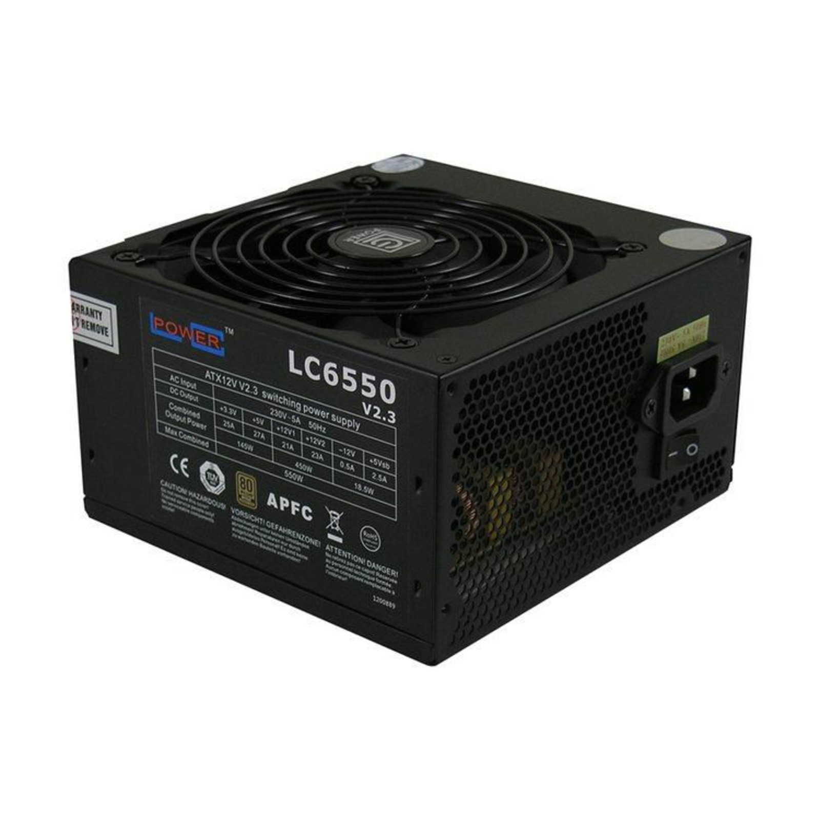 LC Power Power Supply 550W LC6550 12cm 80+bronze Ver.2.3
