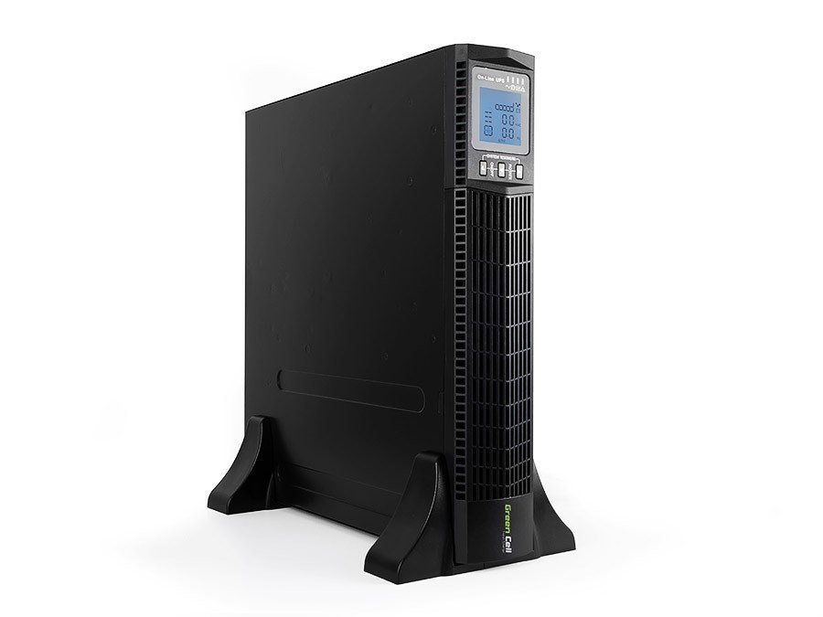 Green Cell UPS13 rack UPS RTII 1000VA 900W with LCD Display