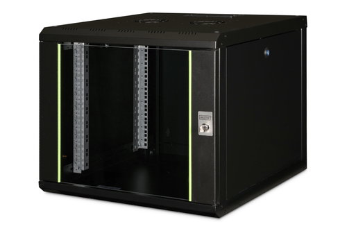 WALL MOUNTING CABINET 600X600MM - 9U UNIQUE SERIES COLOR BLACK