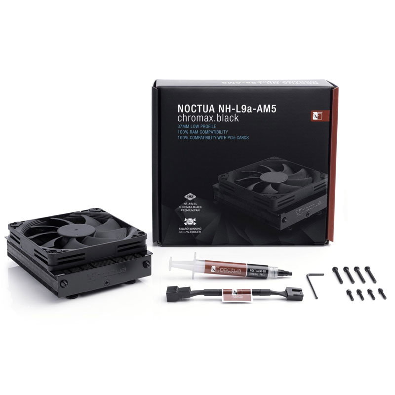 Noctua NH-L9a-AM5 chromax.black Low Profile CPU-cooler - 92mm