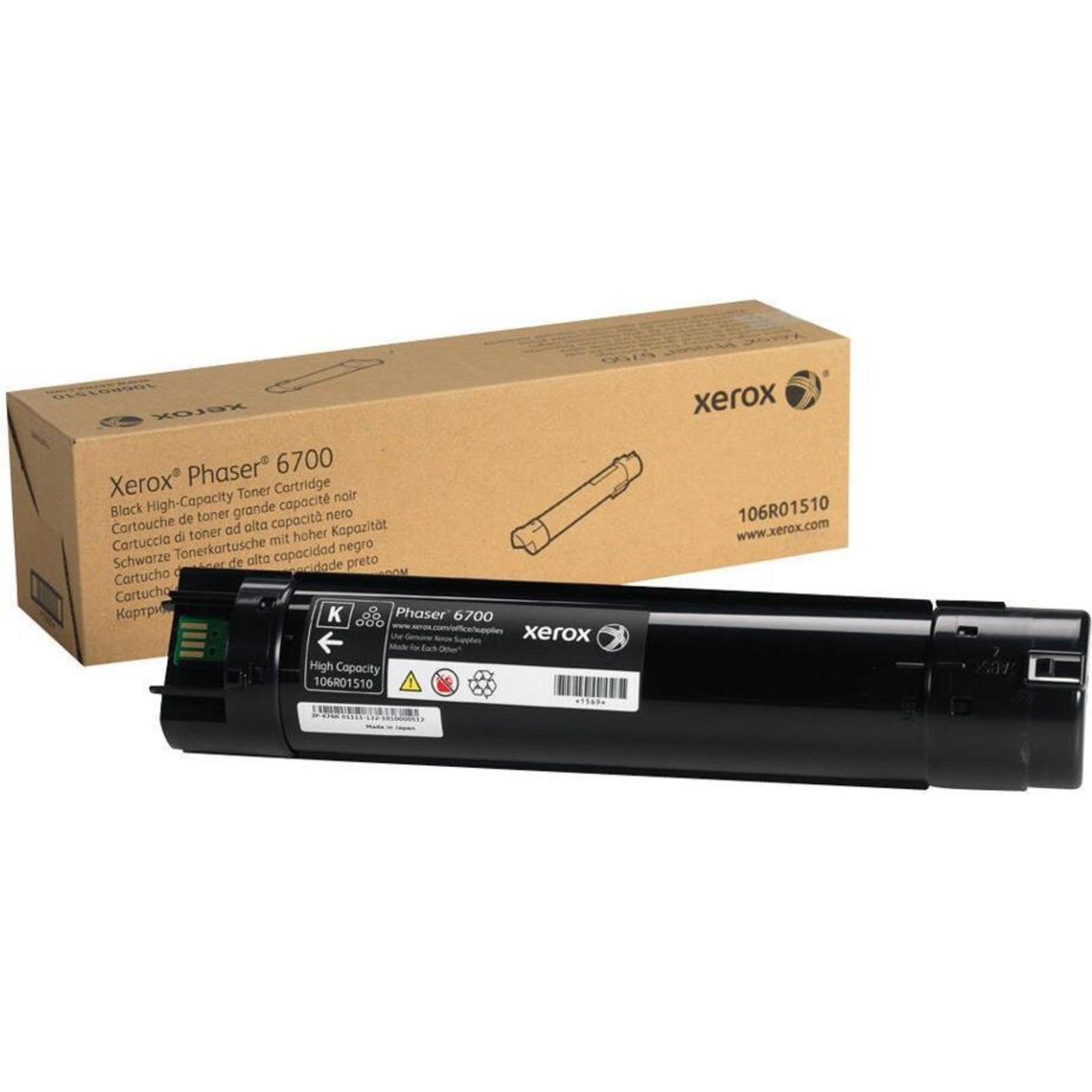 Xerox Original Black Toner 18,000 Pages for Phaser 6700 106R01510