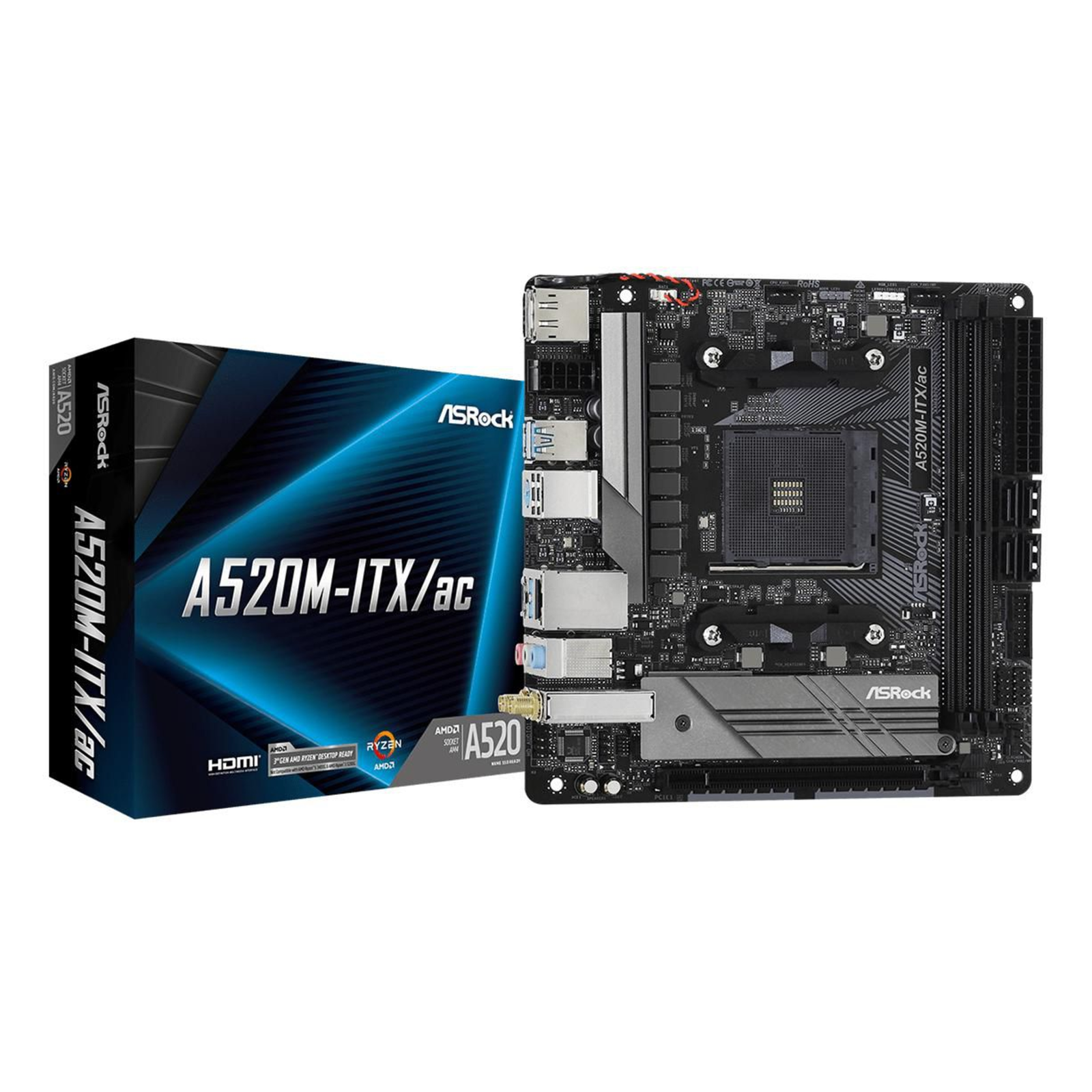 ASRock A520M-ITX Ac Mini ITX AM4 AMD A520