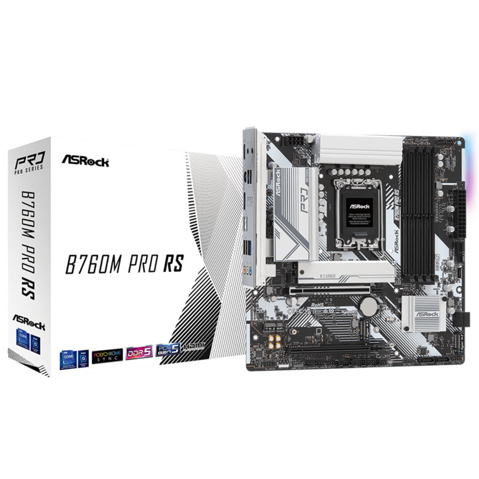 ASRock B760M PRO RSD5 Micro-ATX LGA1700 Sokkel B760