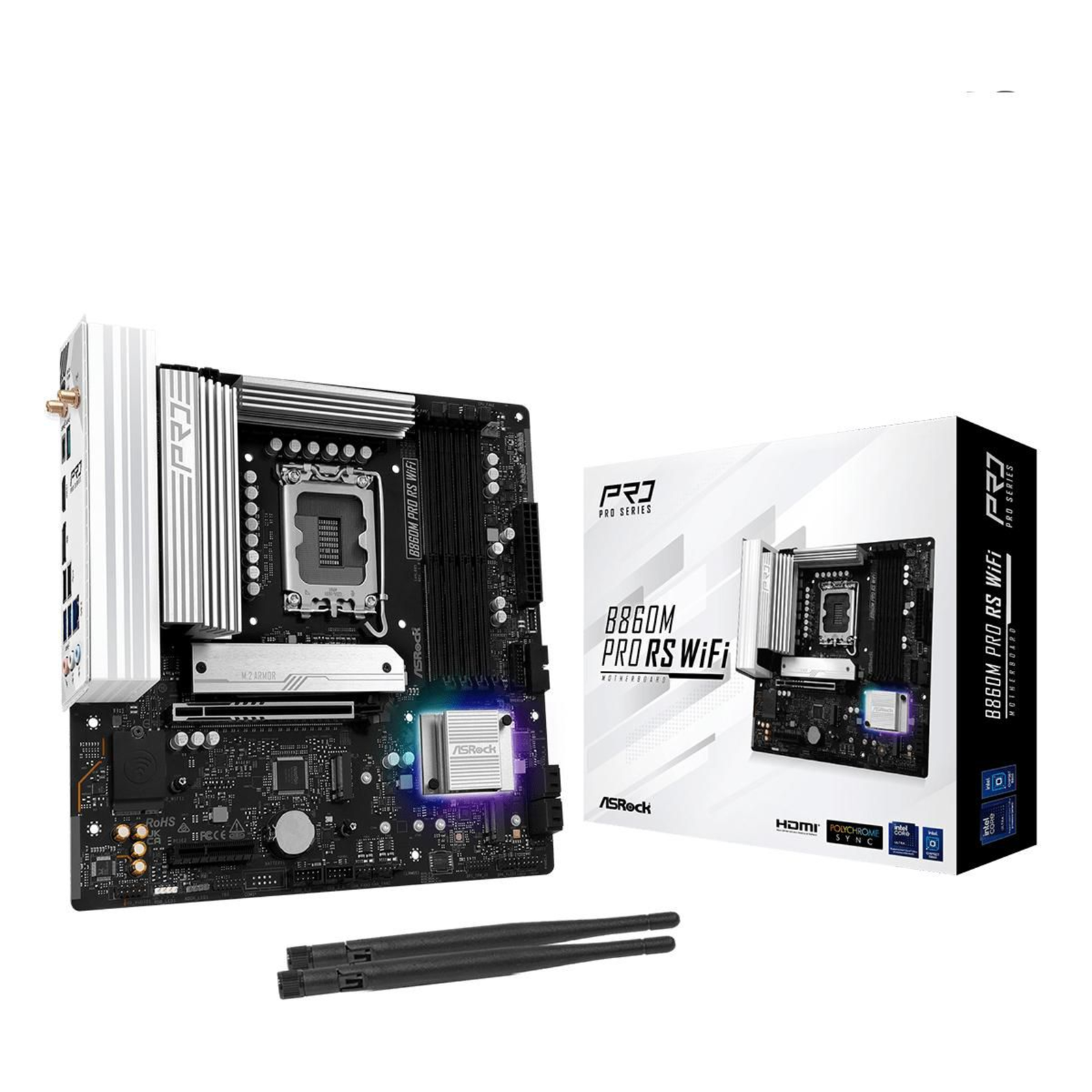 ASRock B860M Pro Race Sport WiFi Motherboard (Intel LGA 1851) Micro ATX
