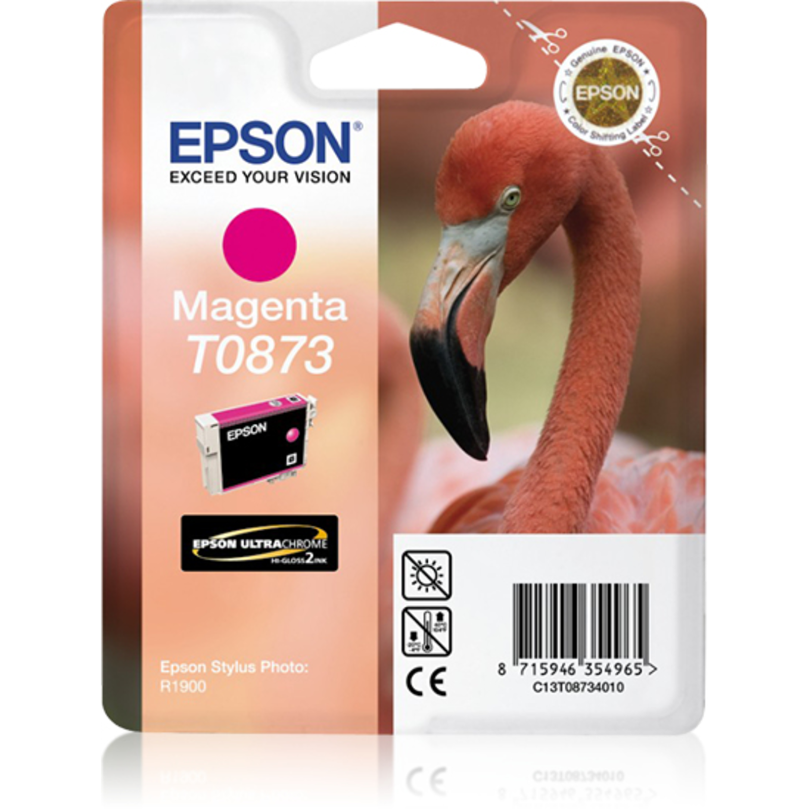 Epson magenta Ink T08734010 Retail