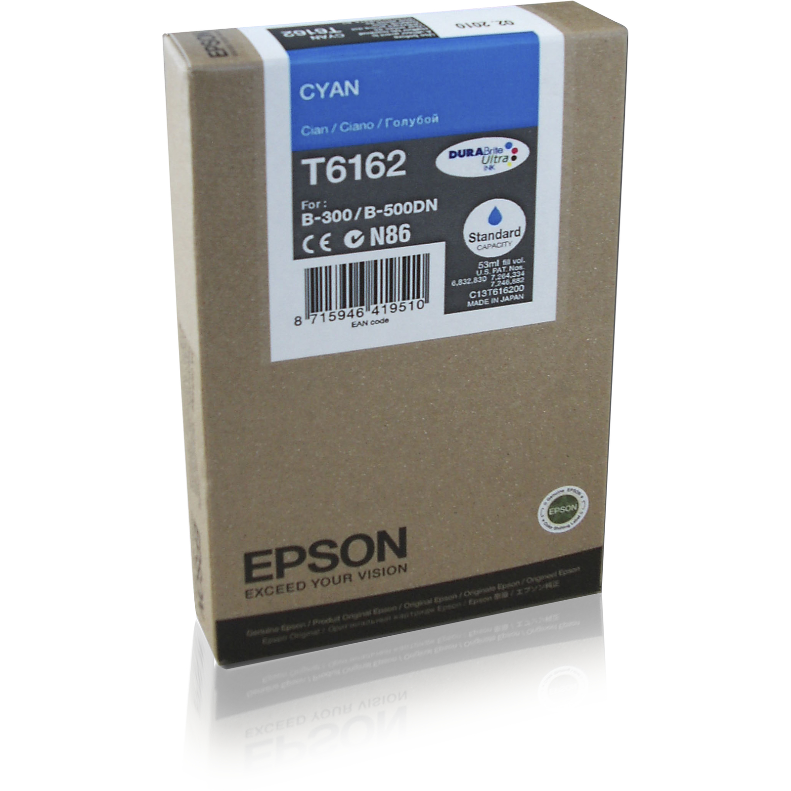 Epson Ink C13T616200 cyan for B 300 310N 500DN 510DN