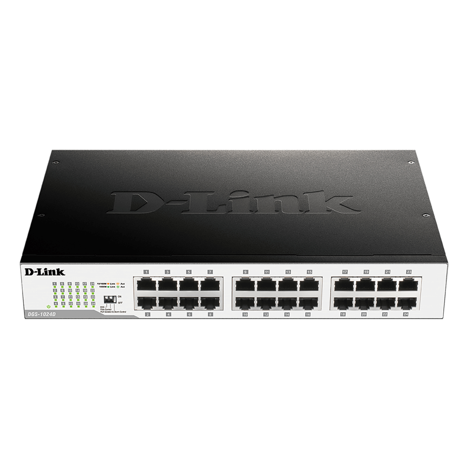 D-LINK SWITCH 24 PORTS 10/100/1000 MBPS RACKABLE NON-MANAGEABLE