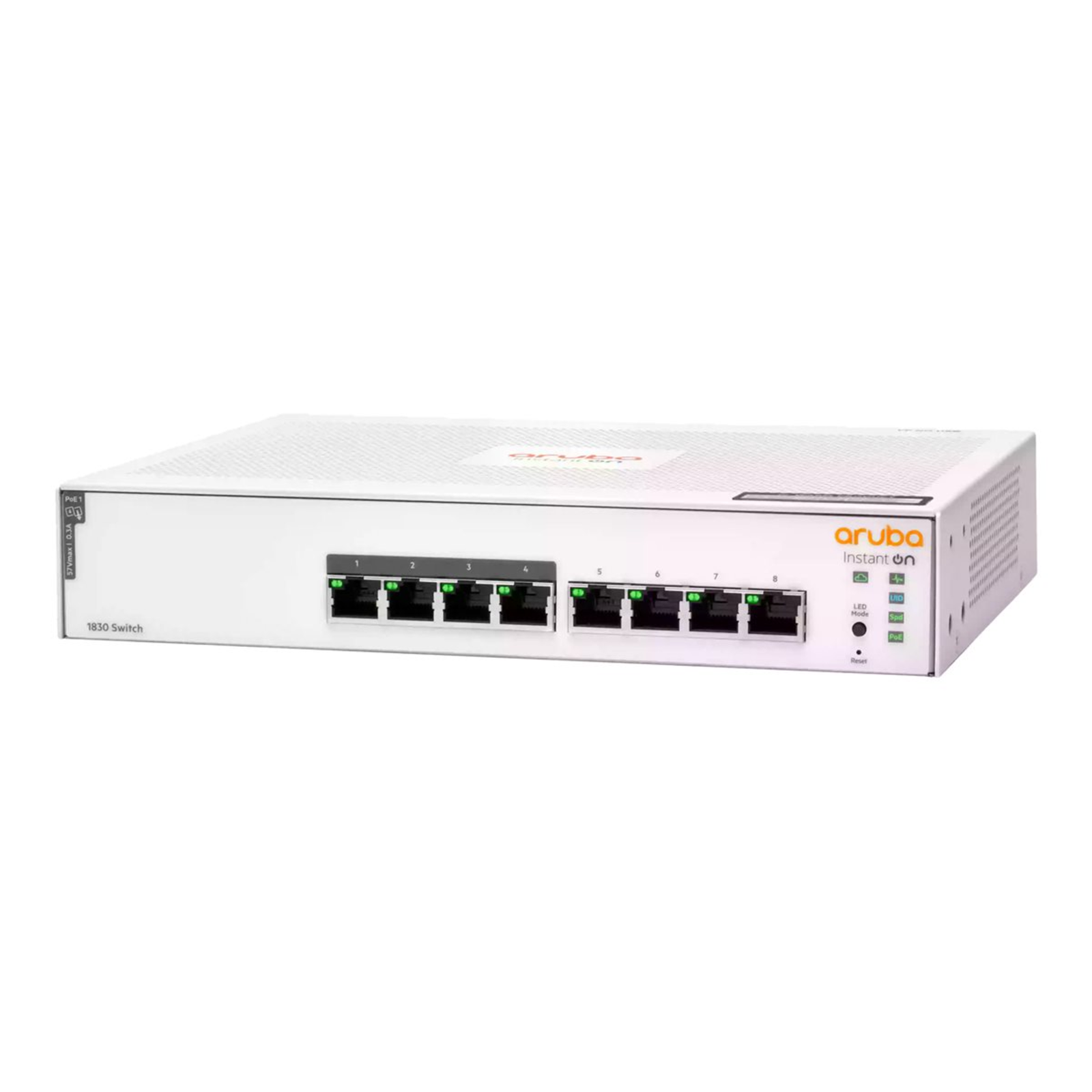 HPE Instant on 1830 8-Port PoE+ Switch 8x Gigabit LAN PoE+ 65W