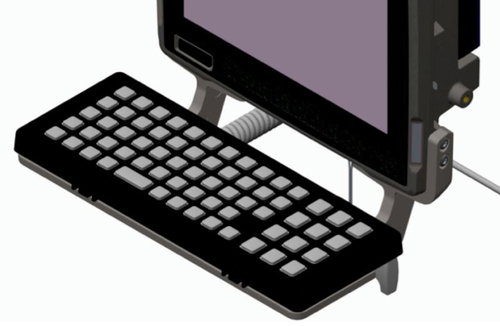 KEYBOARD MOUNT TRAY VC80 IKEY - INCL ARMS KNOBS SCREWS