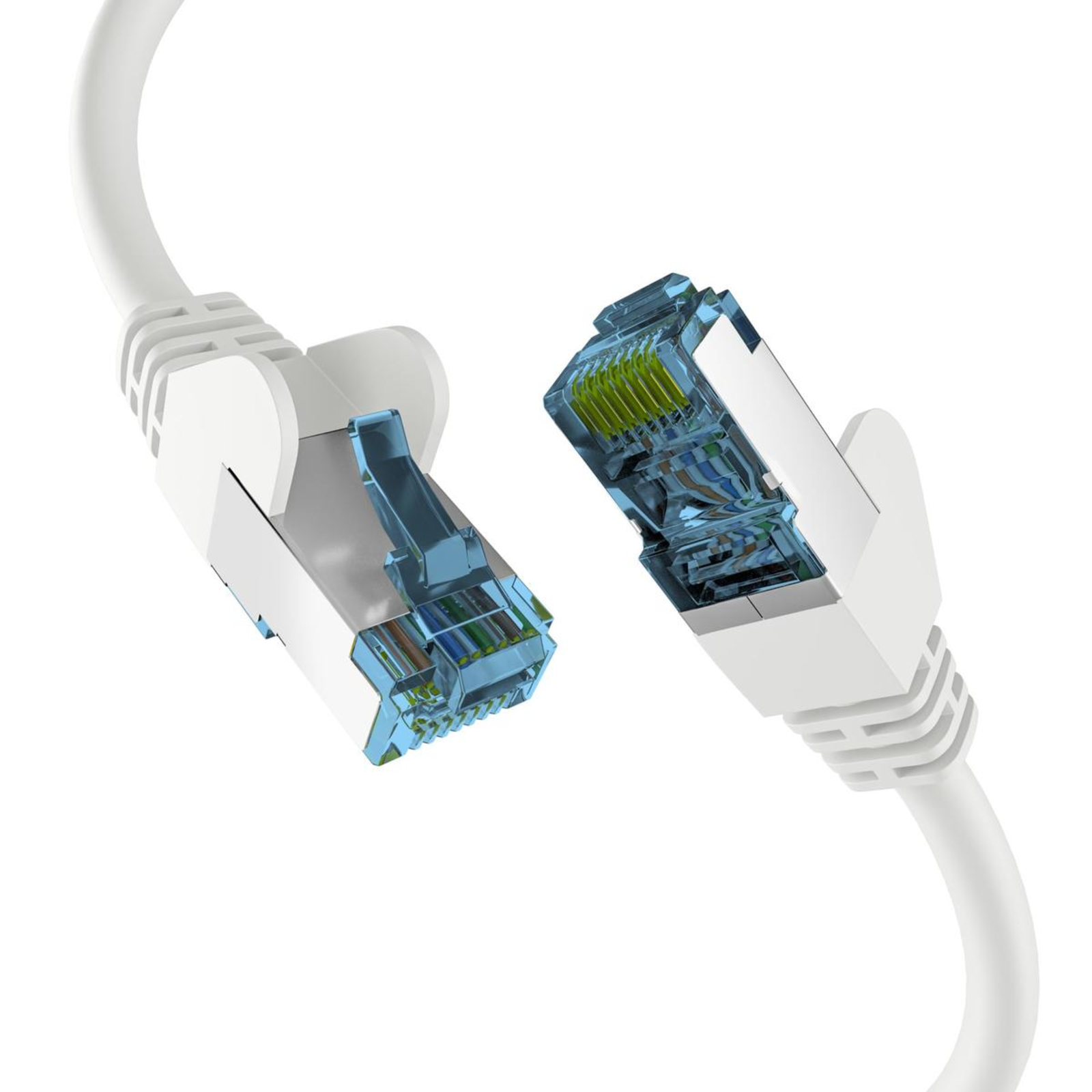 EFB Elektronik RJ45 Patch Cable with CAT7 RAW Cable WHITE 50m